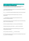 Event Management Exam Review Questions with Correct Answers 2026 &vert; Complete Study Guide & Exam Preparation Material