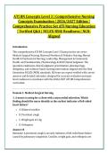 ATI RN Concepts Level 3 &vert; Comprehensive Nursing &NewLine;Concepts Examination &vert; 2026&sol;2027 Edition &vert; &NewLine;Comprehensive Practice Set ATI Nursing Education &NewLine;&vert; Verified Q&A &vert; NCLEX-RN&reg; Readiness &vert; NGN&NewLine;Aligned