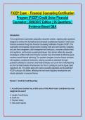 FiCEP Exam &ndash; Financial Counseling Certification &NewLine;Program &lpar;FiCEP&rpar; Credit Union Financial &NewLine;Counselor &vert; 2026&sol;2027 Edition &vert; 95 Questions &vert; &NewLine;Evidence-Based Q&A 