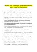 AAFCS Pre -Test with all Correct & 100&percnt; Verified Answers &vert;Latest Version &vert;Already Graded A&plus;