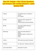 Nurs 241 Chapter 1 Part 2 Exam Questions&NewLine;and Answers with Verified Solutions &vert; Latest&NewLine;Updated 2026