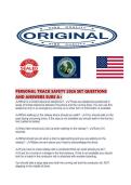 PERSONAL TRACK SAFETY 2026 SET QUESTIONS AND ANSWERS SURE A&period;pdf