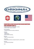 CANFITPRO LATEST EVALUATION EXAM QUESTIONS AND ANSWERS SURE A&period;pdf