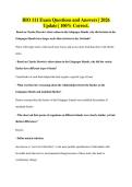 BIO 111 Exam Questions and Answers &vert; 2026&NewLine;Update &vert; 100&percnt; Correct&period;