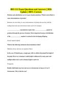 BIO 111 Exam Questions and Answers &vert; 2026&NewLine;Update &vert; 100&percnt; Correct&period;