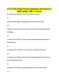 EVAN 101 Finals Practice Questions and Answers &vert;&NewLine;2026 Update &vert; 100&percnt; Correct&period;