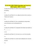 EVAN 101 MID TERM-Questions and Answers &vert;&NewLine;2026 Update &vert; 100&percnt; Correct&period;