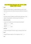 EVAN 101 Finals Questions and Answers &vert; 2026&NewLine;Update &vert; 100&percnt; Correct&period;