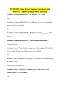 Bundle ofEvan 101 Exams- Questions and Answers &vert; 2026 Update &vert; 100&percnt; Correct&period;
