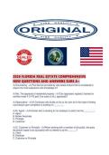 2026 FLORIDA REAL ESTATE COMPREHENSIVE NEW QUESTIONS AND ANSWERS SURE A&period;pdf