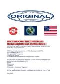 2026 FLORIDA REAL ESTATE CORE EXAMS REVIEW QUESTIONS AND ANSWERS SURE A&period;pdf