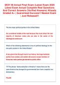 GECIV 100 Actual Final Exam &lpar;Latest Exam 2026 &NewLine;Latest Exam Actual Complete Real Questions &NewLine;And Correct Answers &lpar;Verified Answers&rpar; Already &NewLine;Graded A&plus; &vert; Guaranteed Success&excl;&excl; Newest Exam &NewLine;&vert; Just Released&excl;&excl;