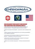 2026 WALMART FOOD SAFETY CORE REVIEW TEST QUESTIONS AND ANSWERS SURE A&period;pdf