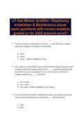LP Gas Master Qualifier Dispensing Installation & Maintenance actual exam questions with correct answers graded a&plus; for 2026 assured excel&excl;&excl;