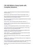 CIS 185 Midterm Study Guide with Complete Solutions