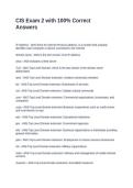 CIS Exam 2 with 100&percnt; Correct Answers