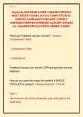 Heartcode BLS EXAM &lpar;LATEST 2026&sol;2027 EDITION&rpar; &NewLine;MOST RECENT EXAM &vert; ACTUAL COMPLETE REAL &NewLine;VERIFIED EXAM QUESTIONS AND CORRECT &NewLine;ANSWERS &lpar;VERIFIED ANSWERS&rpar; ALREADY GRADED &NewLine;A&plus; &vert; GUARANTEED SUCCESS&excl;&excl; NEWEST EXAM&excl;&excl;