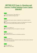 1807NRS EOT Exam A&plus; Questions and&NewLine;Answers Verified Solutions Latest Update&NewLine;2026&sol;2027