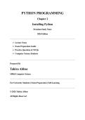 Python Programming Chapter 2&colon; Installing Python on Windows&comma; macOS & Linux &vert; Complete Study Notes &vert; Exam Guide &vert; MCQs &vert; Computer Science