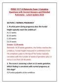 RNSG 1517 A Maternity Exam &vert; Complete Questions with Correct Answers and Detailed Rationales - Latest Update 2026