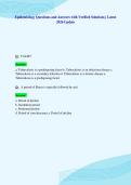 Epidemiology Questions and Answers with Verified Solutions &vert; Latest&NewLine;2026 Update