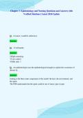 Chapter 3&colon; Epidemiology and Nursing Questions and Answers with&NewLine;Verified Solutions &vert; Latest 2026 Update