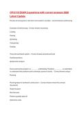 CM 2113 EXAM 2 questions with correct answers 2026 Latest Update 