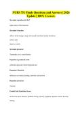 NURS 751 Finals Questions and Answers &vert; 2026&NewLine;Update &vert; 100&percnt; Correct&period;