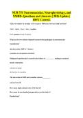 NUR 751 Neuromuscular&comma; Neurophysiology&comma; and&NewLine;NMBD&ndash;Questions and Answers &vert; 2026 Update &vert;&NewLine;100&percnt; Correct&period;
