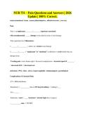 NUR 751 &ndash; Pain Questions and Answers &vert; 2026&NewLine;Update &vert; 100&percnt; Correct&period;