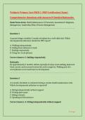Pediatric Primary Care PNCB 1 &lpar;PNP Certification&rpar; Exam &vert;&NewLine;Comprehensive Questions with Answers & Detailed Rationales&period;&NewLine;