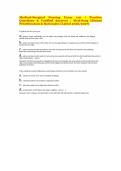 Medical-Surgical Nursing Exam 120 &vert; Practice Questions & Verified Answers &vert; Med-Surg Clinical Prioritization & Rationales &lpar;Latest 2026&sol;2027&rpar;