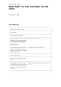 Shadow Health - Tina Jones&comma; Health History exam with solution