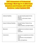 OAE Assessment of Professional&NewLine;Knowledge&colon; Multi-Age K-12 &lpar;004&rpar; Exam&NewLine;Questions and Answers with Verified&NewLine;Solutions &vert; Latest Updated 2026