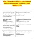 OAE Final Exam &lpar;Phonics&rpar; Questions and&NewLine;Answers with Verified Solutions &vert; Latest&NewLine;Updated 2026