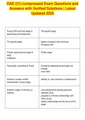 OAE &lpar;21&rpar;-compressed Exam Questions and&NewLine;Answers with Verified Solutions &vert; Latest&NewLine;Updated 2026