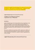 Test Bank for Applied Pathophysiology for the Advanced Practice Nurse &lpar;1st Edition&rpar; &vert; 500 Questions & Verified Answers &vert; Dlugasch & Story Complete Comprehensive Exam Pack &lpar;Latest 2026&sol;2027&rpar;