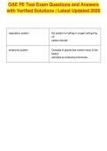 OAE PE Test Exam Questions and Answers&NewLine;with Verified Solutions &vert; Latest Updated 2026