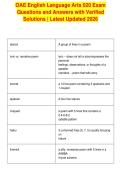 OAE English Language Arts 020 Exam&NewLine;Questions and Answers with Verified&NewLine;Solutions &vert; Latest Updated 2026