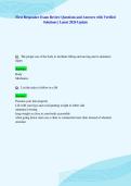 First Responder Exam Review Questions and Answers with Verified&NewLine;Solutions &vert; Latest 2026 Update&NewLine;