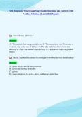 First Responder Final Exam Study Guide Questions and Answers with&NewLine;Verified Solutions &vert; Latest 2026 Update