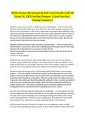 AAFCS Human Development and Family Studies with All Correct & 100&percnt; Verified Answers &vert;Latest Version &vert;Already Graded A&plus;