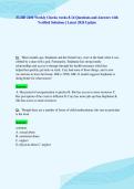 FLHD 2400 Weekly Checks weeks 8-14 Questions and Answers with&NewLine;Verified Solutions &vert; Latest 2026 Update