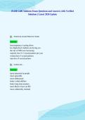 FLHD 2400 Midterm Exam Questions and Answers with Verified&NewLine;Solutions &vert; Latest 2026 Update