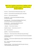 AAFCS Test- Nutrition&comma; Food Science&comma; Wellness with all Correct & 100&percnt; Verified Answers &vert;Latest Version &vert;Already Graded A&plus;