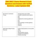 ONS ONCC Chemo Renewal II Exam&NewLine;Questions and Answers with Verified&NewLine;Solutions &vert; Latest Updated 2026