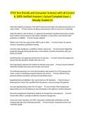 FTCE Test &lpar;Family and Consumer Science&rpar; with all Correct & 100&percnt; Verified Answers &vert;Actual Complete Exam &vert;Already Graded A&plus;