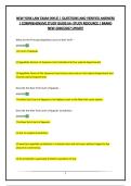 NEW YORK LAW EXAM &lpar;NYLE&rpar; &vert; QUESTIONS AND VERIFIED ANSWERS &vert; COMPREHENSIVE STUDY GUIDE&vert;A&plus; STUDY RESOURCE &vert; BRAND NEW 2026&sol;2027 UPDATE
