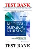 Test Bank for Medical-Surgical Nursing&colon; Assessment and Management of Clinical Problems 10th Edition by Lewis&comma; Harding&comma; Kwong&comma; Bucher&comma; and Heitkemper - Complete All Chapters &vert; Latest Update 2026