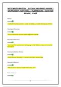 NYSTCE MULTISUBJECTS 1-6 &vert; QUESTIONS AND VERIFIED ANSWERS &vert; COMPREHENSIVE STUDY GUIDE&vert;A&plus; STUDY RESOURCE &vert; BRAND NEW 2026&sol;2027 UPDATE